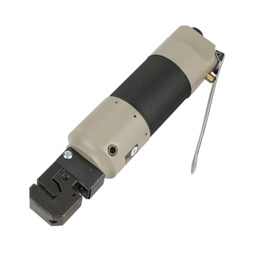 Pneumatic Punch Tool, Metallluftflanschblech Puncher Loch mit Gummiertem Griffstanzanschluss Pneumatic Punch Tool, Metallluftflanschblech Puncher Loch mit Gummiertem Griffstanzanschluss von Akozon