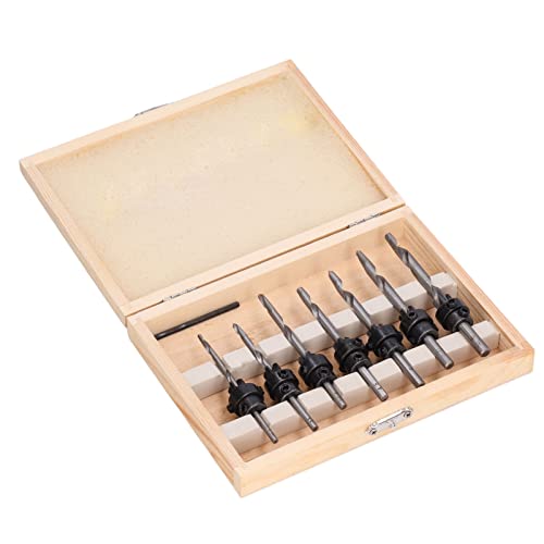 Sich Verjüngter Countersink Bit, 8pcs Set Schraube Hochgeschwindigkeit Holzloch Counterunk Bohrer Stahl Pilot für Woods 8 -teilige Montagebohranlagen Sich Verjüngter Countersink Bit, 8pcs Set Schraube Hochgeschwindigkeit Holzloch Counterunk Bohrer Stahl Pilot für Woods 8 -teilige Montagebohranlagen von Akozon