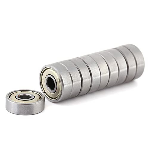 kugellager 6x19x6mm,10 Stück metallgeschirmte langlebige Mehrzweck-Kohlenstoffstahl-Miniatur-626ZZ-Kugellager 10 stücke Mini Kugellager Metall Geschirmt Durable (6 x 19 6 mm) Multi-Use Kohlenstoffst von Akozon