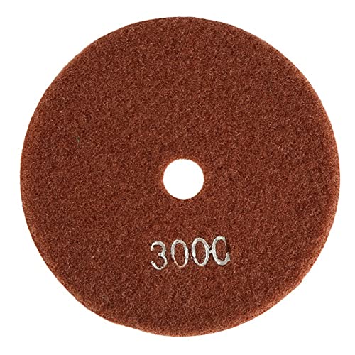 polierscheibe 5 + 5 Zoll 125mm Wet Diamond Polishing Pads Schleifscheiben für Granit Beton Marmor(3000) von Akozon