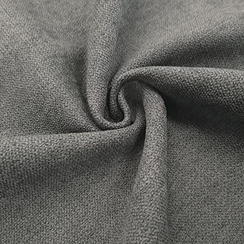 Deluxe – hochwertiger Öko-Tex® Möbelstoff in 12 Farben | Abriebfest, Lichtecht, Wasserabweisend & Farbecht - per Meter (Dunkelgrau) von Aktivstoffe