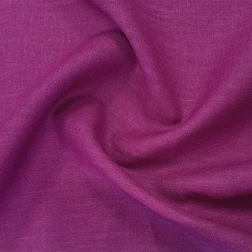 Öko Tex® Leinen Marian, Leinenstoff mit UV Schutz UPF 50+ zum Nähen von Bekleidung & Deko (Berry) von Aktivstoffe