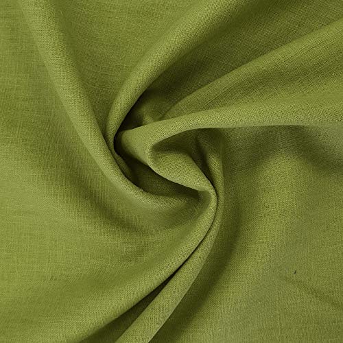 Öko Tex® Leinen Marian, Leinenstoff mit UV Schutz UPF 50+ zum Nähen von Bekleidung & Deko (Pistazie) von Aktivstoffe