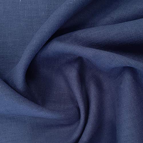 Öko Tex® Leinen Marian, Leinenstoff mit UV Schutz UPF 50+ zum Nähen von Bekleidung & Deko (Rauchblau) von Aktivstoffe
