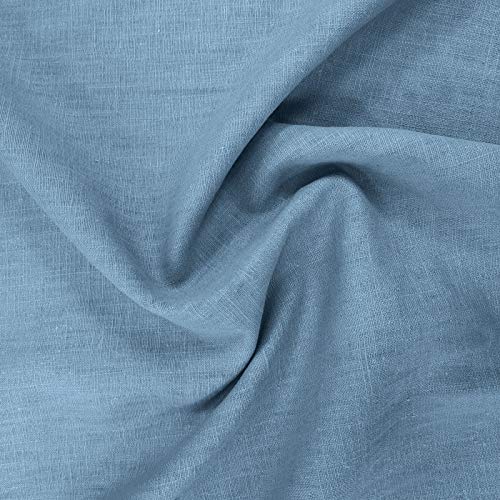 Öko Tex® Leinen Marian, Leinenstoff mit UV Schutz UPF 50+ zum Nähen von Bekleidung & Deko (Schwedenblau) von Aktivstoffe