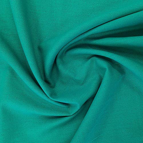 Öko Tex® Leinen Marian, Leinenstoff mit UV Schutz UPF 50+ zum Nähen von Bekleidung & Deko (Smaragd) von Aktivstoffe