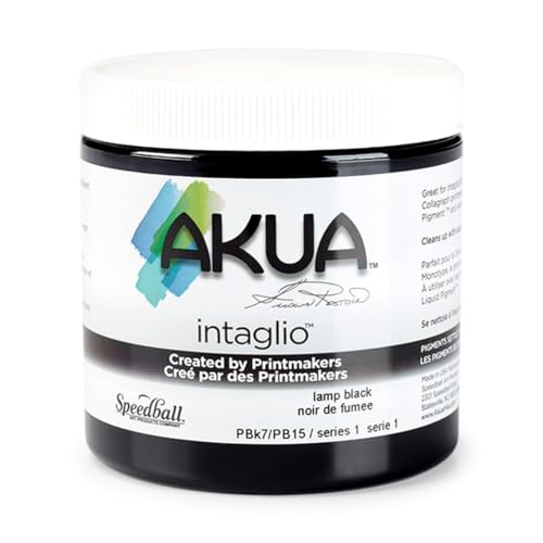 Akua IILB Intaglio Ink, Rußschwarz, 8 oz von Akua