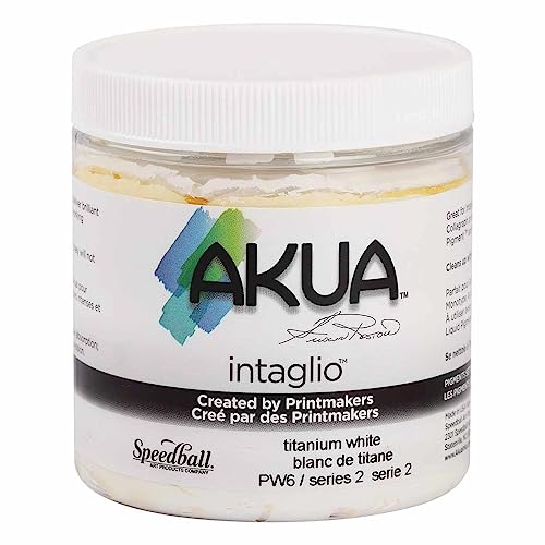 Akua Intaglio ungiftige Tinte auf Wasserbasis, Titanweiß, 227 ml von Akua