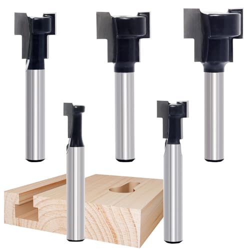 5-teiliges Schlüsselloch-Bit-Set, 1/4-Zoll-Schaft, 8,5-10,5-13,5-17,5-19,5 mm Schnittdurchmesser, Schlüsselloch-Fräser-Bit, T-Schienen-Schlitzfräser 5-teiliges Schlüsselloch-Bit-Set, 1/4-Zoll-Schaft, 8,5-10,5-13,5-17,5-19,5 mm Schnittdurchmesser, Schlüsselloch-Fräser-Bit, T-Schienen-Schlitzfräser von Akylin