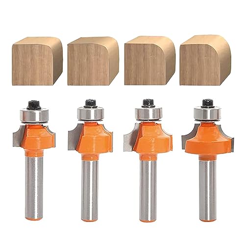 AKYLIN Abrundfräser 8mm Schaft,4 Stück Runde Über Fräser Bits-Radius 3-4-5-6,Kantenfräser Set mit Kugellager Rundkante Fräser Holzfräser Werkzeug Holzbearbeitungsset AKYLIN Abrundfräser 8mm Schaft,4 Stück Runde Über Fräser Bits-Radius 3-4-5-6,Kantenfräser Set mit Kugellager Rundkante Fräser Holzfräser Werkzeug Holzbearbeitungsset von Akylin