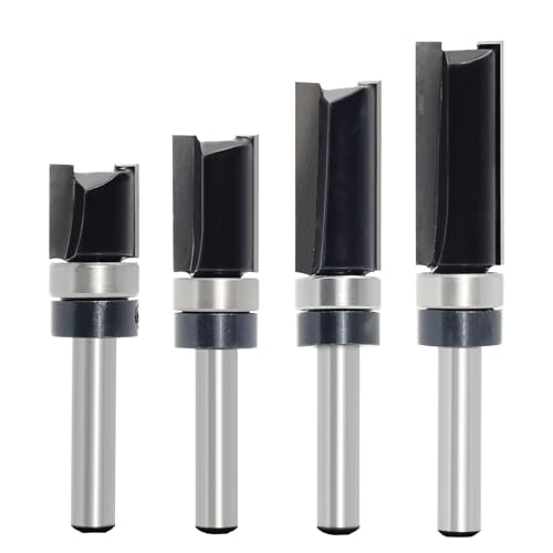 AKYLIN Kopierfräser-Set, 4 Stück, 6-mm-Schaft, mit Kugellager, professionelles Schneidewerkzeug für Router, Holz AKYLIN Kopierfräser-Set, 4 Stück, 6-mm-Schaft, mit Kugellager, professionelles Schneidewerkzeug für Router, Holz von Akylin