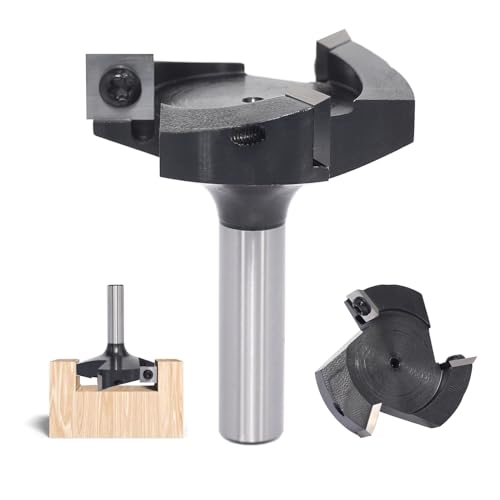 AKYLIN Planfräser 12mm schaft,3 Flöten Planfräser holz für Oberfräse,4-seitigen Austauschbare Hartmetall Klinge,Hobelfräser mit Wendeplatten Spoilboard Fräser Hobelfräser AKYLIN Planfräser 12mm schaft,3 Flöten Planfräser holz für Oberfräse,4-seitigen Austauschbare Hartmetall Klinge,Hobelfräser mit Wendeplatten Spoilboard Fräser Hobelfräser von Akylin