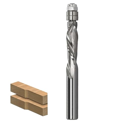AKYLIN Spiralfräser mit 8-mm-Schaft, Vollhartmetallfräser, Druckschneider, Oberfräser, Spiralnut, 8 mm Schnittdurchmesser, 28,6 mm Schnittlänge AKYLIN Spiralfräser mit 8-mm-Schaft, Vollhartmetallfräser, Druckschneider, Oberfräser, Spiralnut, 8 mm Schnittdurchmesser, 28,6 mm Schnittlänge von Akylin