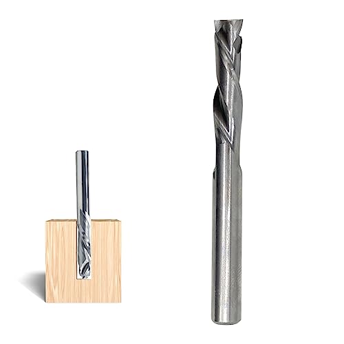 AKYLIN Spiralnutfräser 8mm Schaft，Up&Down Kompressions Cut CNC VHM Spiralfräser für Oberfräse，8 mm mit Schnittdurchmesser，44.5 mm Schnittlänge Holzfräser zum Schneiden von Holz von Akylin
