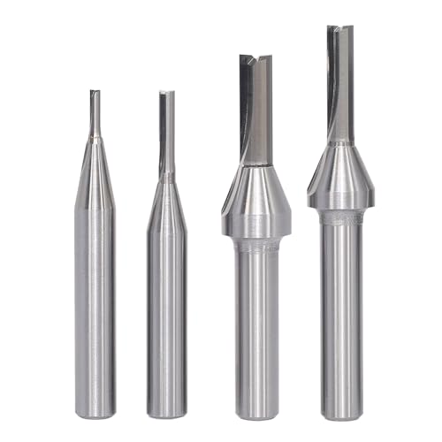 AKYLIN TCT Fräser-Set, 5 Stück, 8 mm, einteilige Klinge aus Hartlegierung, Schnittdurchmesser 2, 3, 5, 6 mm, für Oberfräse und Holz AKYLIN TCT Fräser-Set, 5 Stück, 8 mm, einteilige Klinge aus Hartlegierung, Schnittdurchmesser 2, 3, 5, 6 mm, für Oberfräse und Holz von Akylin