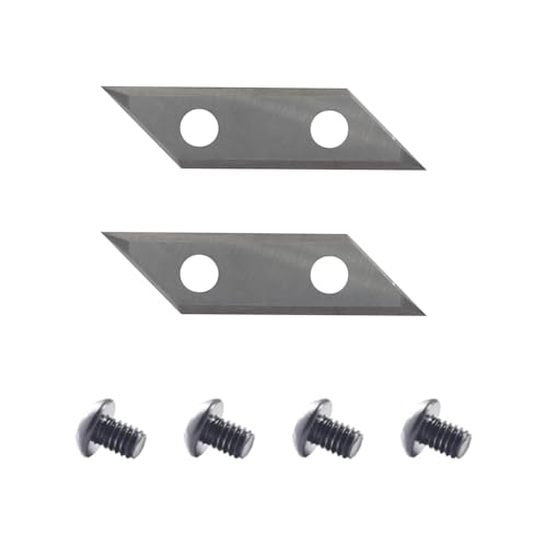AKYLIN Wendeschneidplatten 2 Stück, 27x9x1.5mm, 4-Schneidkanten Wendemesser Hartmetalleinsätze für Wendeplatten V Nutfräser von Akylin