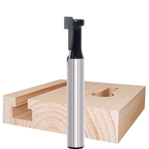 Hartmetallbestückter Schlüsselloch-Bit, 1/4-Zoll-Schaft, 11,5 mm Schnitttiefe und 8,5 mm Schnittdurchmesser, Schlüsselloch-Fräser-Bit, T-Schienen-Schlitzfräser Hartmetallbestückter Schlüsselloch-Bit, 1/4-Zoll-Schaft, 11,5 mm Schnitttiefe und 8,5 mm Schnittdurchmesser, Schlüsselloch-Fräser-Bit, T-Schienen-Schlitzfräser von Akylin