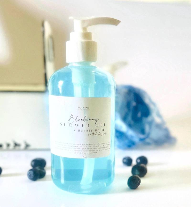 Body Wash, Duschgel, Schaumbad - Blaubeerseife Feuchtigkeitsspendend, Ungiftig, Natürlich Und Sicher Für Empfindliche Haut von AlPlusChemy