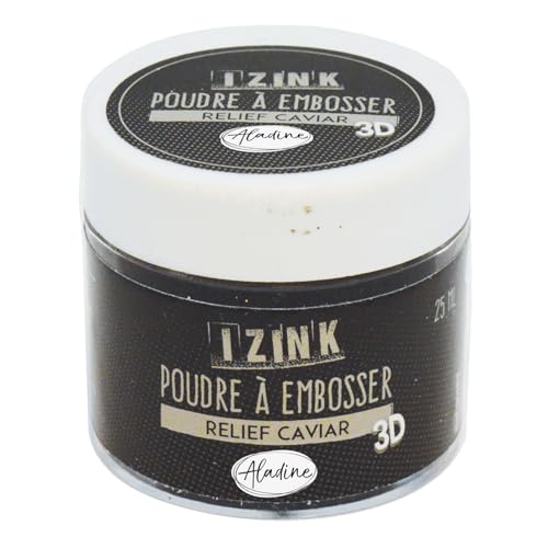 Aladine 10182 Embossing-Puder, 25 ml, Schwarz von Aladine