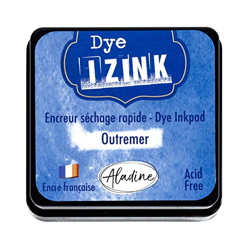 Aladine 19260 Izink Dye Stempelkissen, Ultramarinblau von Aladine