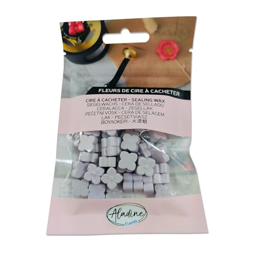 Aladine - 60 Wachsperlen zum Beschriften – Flieder – zum Erstellen von Wachssiegeln – Wachsblumen – für Hochzeit, Geburt, Briefe, Post, Menüs & Geschenke – 72635 Aladine - 60 Wachsperlen zum Beschriften – Flieder – zum Erstellen von Wachssiegeln – Wachsblumen – für Hochzeit, Geburt, Briefe, Post, Menüs & Geschenke – 72635 von Aladine