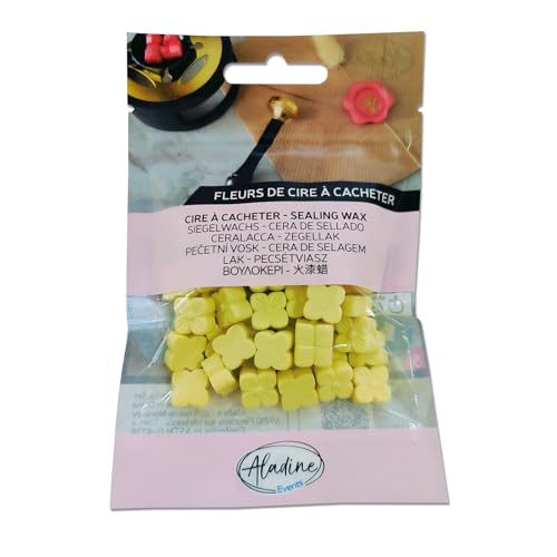 Aladine - 60 Wachsperlen zum Übermalen – Pastellgelb – zum Erstellen von Wachssiegeln – Wachsblumen – für Hochzeit, Geburt, Briefe, Post, Menüs & Geschenke – 72609 Aladine - 60 Wachsperlen zum Übermalen – Pastellgelb – zum Erstellen von Wachssiegeln – Wachsblumen – für Hochzeit, Geburt, Briefe, Post, Menüs & Geschenke – 72609 von Aladine