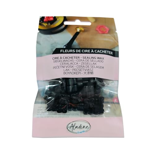 Aladine - 60 Wachsperlen zum Übermalen – Schwarz – zum Erstellen von Wachssiegeln – Wachsblumen – für Hochzeit, Geburt, Briefe, Post, Menüs & Geschenke – 72658 Aladine - 60 Wachsperlen zum Übermalen – Schwarz – zum Erstellen von Wachssiegeln – Wachsblumen – für Hochzeit, Geburt, Briefe, Post, Menüs & Geschenke – 72658 von Aladine