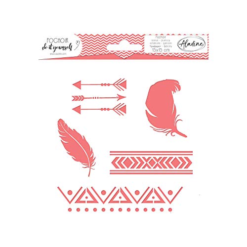 Aladine 81052 Schablone, quadratisch, Diy Ethnic Aladine 81052 Schablone, quadratisch, Diy Ethnic von Aladine