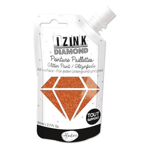 Aladine Glitzerfarbe IZINK Diamond 80 ml wasserfest deckend Kupfer Aladine Glitzerfarbe IZINK Diamond 80 ml wasserfest deckend Kupfer von Aladine