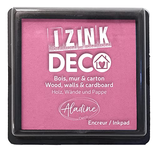 Aladine - Izink Deko Stempelkissen Größe XL 10 x 10 cm – sehr deckende Pigmente, schnell trocknend – hochwertiger Schaumstoff, ideal für kreative Fingerabdrücke auf Wand, Holz und Karton – Pastellrosa Aladine - Izink Deko Stempelkissen Größe XL 10 x 10 cm – sehr deckende Pigmente, schnell trocknend – hochwertiger Schaumstoff, ideal für kreative Fingerabdrücke auf Wand, Holz und Karton – Pastellrosa von Aladine