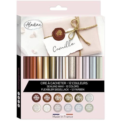 Aladine - Packung mit 12 Wachsstiften, flexibel, rund, 12 Farben – 72422 Aladine - Packung mit 12 Wachsstiften, flexibel, rund, 12 Farben – 72422 von Aladine