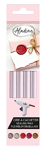 Aladine - Packung mit 4 flexiblen Wachsstiften – Pastellviolett von Aladine