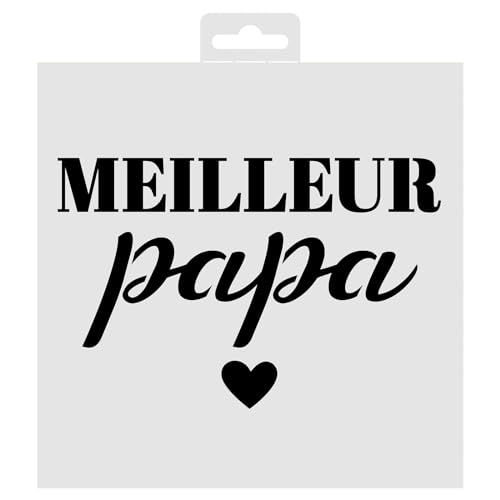 Aladine - Schablone Best Papa, 19 x 19 cm – Schablone für Dekoration auf allen Oberflächen – Schablone für Filzstifte, Farbe, Airbrush – Hommage an den besten Papa – 81235 Aladine - Schablone Best Papa, 19 x 19 cm – Schablone für Dekoration auf allen Oberflächen – Schablone für Filzstifte, Farbe, Airbrush – Hommage an den besten Papa – 81235 von Aladine