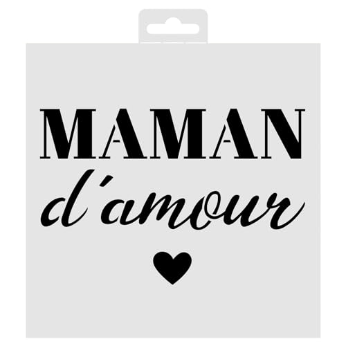 Aladine - Schablone Maman d'Amour 19 x 19 cm – Schablone für Dekoration aller Oberflächen – Schablone für Filzstifte, Malerei, Airbrush – Hommage à Maman d'Amour – 81234 Aladine - Schablone Maman d'Amour 19 x 19 cm – Schablone für Dekoration aller Oberflächen – Schablone für Filzstifte, Malerei, Airbrush – Hommage à Maman d'Amour – 81234 von Aladine