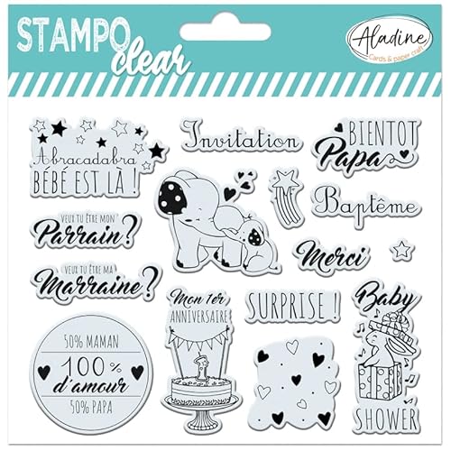 Aladine - Stempel Baby – transparente Stempel – Kinder – Stampo Clear – 04240 von Aladine