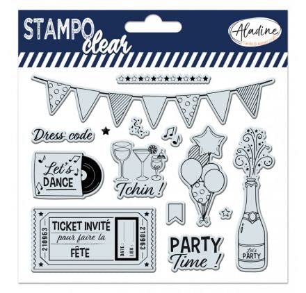 Aladine - Stempel Party – transparente Stempel – Celebration Party – Stampo Clear – 04239 von Aladine