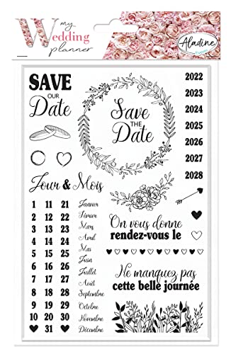 Aladine - Wedding Planner SAVE THE DATE - Stempelbrett zur Organisation und Planung Ihrer kreativen Hochzeit von Aladine