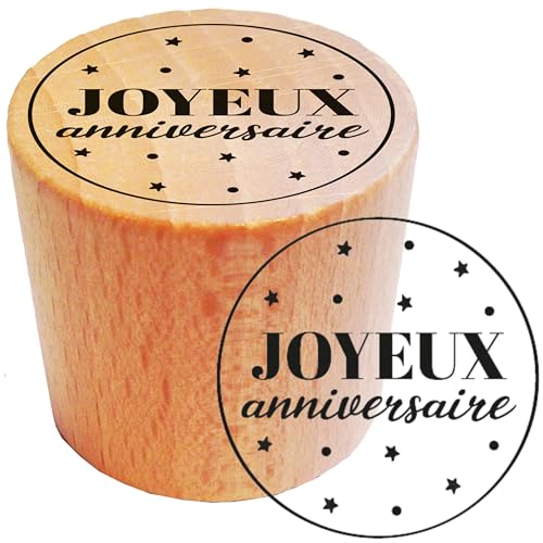 Holzstampel, rund, Happy Birthday – FSC 100% Holzstampel, rund, Happy Birthday – FSC 100% von Aladine