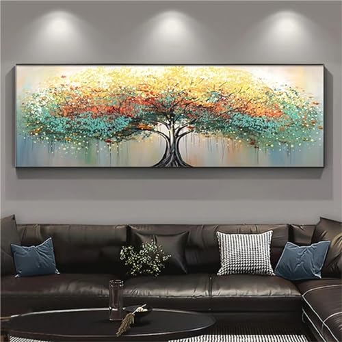 Alaoan Diamond Painting Erwachsene Groß xxl 80x240cm Baum Diamant Painting Bilder DIY Full Eckige SteineFarbe Diamant Kunst Malerei Stickerei Kreuzstich Bilder Home wanddekoration U-111 von Alaoan