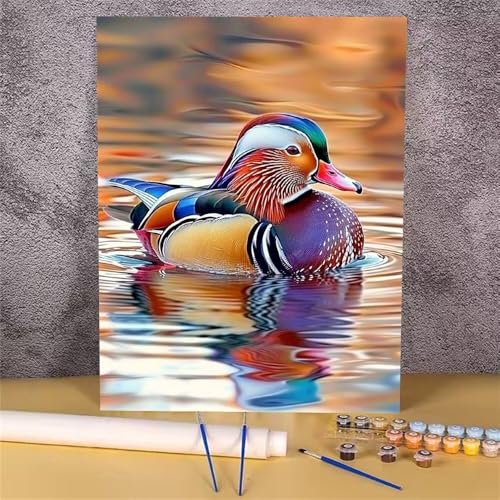 Malen Nach Zahlen Erwachsene Mandarinente, Malen Nach Zahlen Vogel, DIY Handgemalt Ölgemälde Leinwand Kits für Anfänger, Mit Pinsels und Acrylfarbe Als Heimdekoration, Ohne Rahmen 30x40 cm GH-1393 Malen Nach Zahlen Erwachsene Mandarinente, Malen Nach Zahlen Vogel, DIY Handgemalt Ölgemälde Leinwand Kits für Anfänger, Mit Pinsels und Acrylfarbe Als Heimdekoration, Ohne Rahmen 30x40 cm GH-1393 von Alaoan