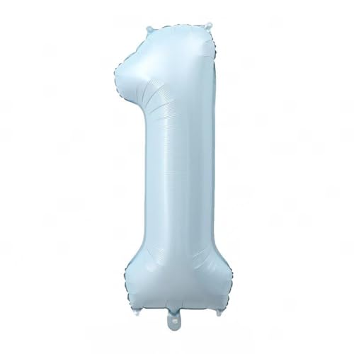Alaoo Luftballon 1 Geburtstag Zahl, 40 Zoll Blau Creme Folienballon, Riesenzahl Ballon für Mädchen Junge Geburtstag Party Dekoration Jahrestag Dekorationen Alaoo Luftballon 1 Geburtstag Zahl, 40 Zoll Blau Creme Folienballon, Riesenzahl Ballon für Mädchen Junge Geburtstag Party Dekoration Jahrestag Dekorationen von Alaoo