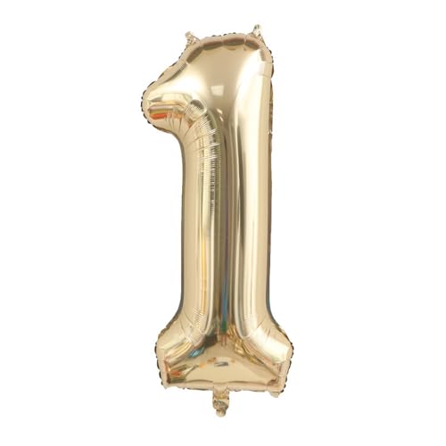 Alaoo Luftballon 1 Geburtstag Zahl, 40 Zoll Gold Creme Folienballon, Riesenzahl Ballon für Mädchen Junge Geburtstag Party Dekoration Jahrestag Dekorationen Alaoo Luftballon 1 Geburtstag Zahl, 40 Zoll Gold Creme Folienballon, Riesenzahl Ballon für Mädchen Junge Geburtstag Party Dekoration Jahrestag Dekorationen von Alaoo