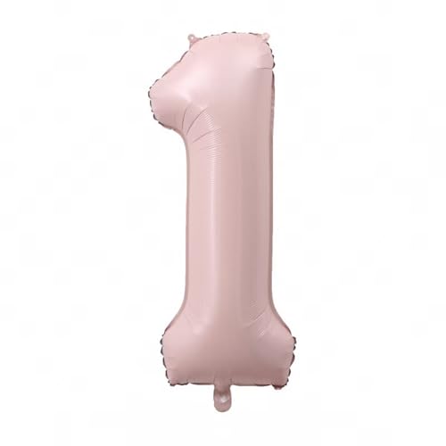 Alaoo Luftballon 1 Geburtstag Zahl, 40 Zoll Rosa Creme Folienballon, Riesenzahl Ballon für Mädchen Junge Geburtstag Party Dekoration Jahrestag Dekorationen Alaoo Luftballon 1 Geburtstag Zahl, 40 Zoll Rosa Creme Folienballon, Riesenzahl Ballon für Mädchen Junge Geburtstag Party Dekoration Jahrestag Dekorationen von Alaoo