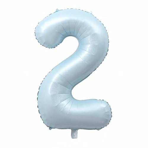 Alaoo Luftballon 2 Geburtstag Zahl, 40 Zoll Blau Creme Folienballon, Riesenzahl Ballon für Mädchen Junge Geburtstag Party Dekoration Jahrestag Dekorationen Alaoo Luftballon 2 Geburtstag Zahl, 40 Zoll Blau Creme Folienballon, Riesenzahl Ballon für Mädchen Junge Geburtstag Party Dekoration Jahrestag Dekorationen von Alaoo