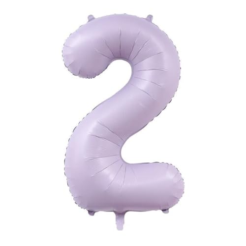 Alaoo Luftballon 2 Geburtstag Zahl, 40 Zoll Lila Creme Folienballon, Riesenzahl Ballon für Mädchen Junge Geburtstag Party Dekoration Jahrestag Dekorationen Alaoo Luftballon 2 Geburtstag Zahl, 40 Zoll Lila Creme Folienballon, Riesenzahl Ballon für Mädchen Junge Geburtstag Party Dekoration Jahrestag Dekorationen von Alaoo