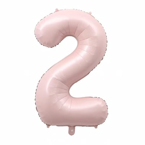Alaoo Luftballon 2 Geburtstag Zahl, 40 Zoll Rosa Creme Folienballon, Riesenzahl Ballon für Mädchen Junge Geburtstag Party Dekoration Jahrestag Dekorationen Alaoo Luftballon 2 Geburtstag Zahl, 40 Zoll Rosa Creme Folienballon, Riesenzahl Ballon für Mädchen Junge Geburtstag Party Dekoration Jahrestag Dekorationen von Alaoo