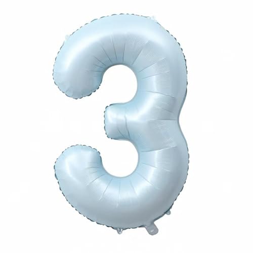 Alaoo Luftballon 3 Geburtstag Zahl, 40 Zoll Blau Creme Folienballon, Riesenzahl Ballon für Mädchen Junge Geburtstag Party Dekoration Jahrestag Dekorationen Alaoo Luftballon 3 Geburtstag Zahl, 40 Zoll Blau Creme Folienballon, Riesenzahl Ballon für Mädchen Junge Geburtstag Party Dekoration Jahrestag Dekorationen von Alaoo