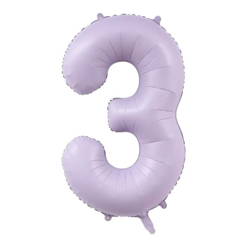 Alaoo Luftballon 3 Geburtstag Zahl, 40 Zoll Lila Creme Folienballon, Riesenzahl Ballon für Mädchen Junge Geburtstag Party Dekoration Jahrestag Dekorationen Alaoo Luftballon 3 Geburtstag Zahl, 40 Zoll Lila Creme Folienballon, Riesenzahl Ballon für Mädchen Junge Geburtstag Party Dekoration Jahrestag Dekorationen von Alaoo