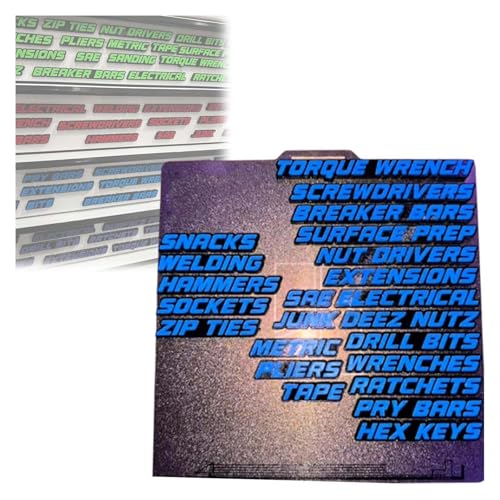 Werkzeugkasten-Schubladenanhänger, 3D-magnetische Werkzeugkasten-Organizer, Etiketten, Mini-wiederverwendbare Werkzeugkasten-Schubladen, Organisationsetiketten, Abzeichen-Aufkleber, leicht zu lesender Werkzeugkasten-Schubladenanhänger, 3D-magnetische Werkzeugkasten-Organizer, Etiketten, Mini-wiederverwendbare Werkzeugkasten-Schubladen, Organisationsetiketten, Abzeichen-Aufkleber, leicht zu lesender von Alapek