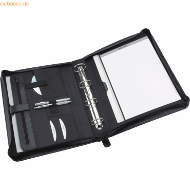 Alassio Konferenzmappe A4 Rimini schwarz 37X31X5,6cm mit 4 Lochsystem Alassio Konferenzmappe A4 Rimini schwarz 37X31X5,6cm mit 4 Lochsystem von Alassio